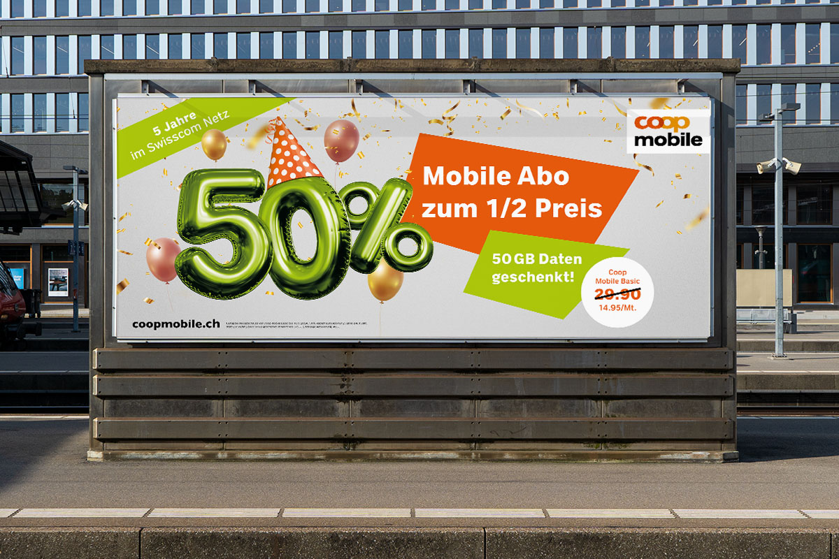 Coop Mobile Werbung Flyer