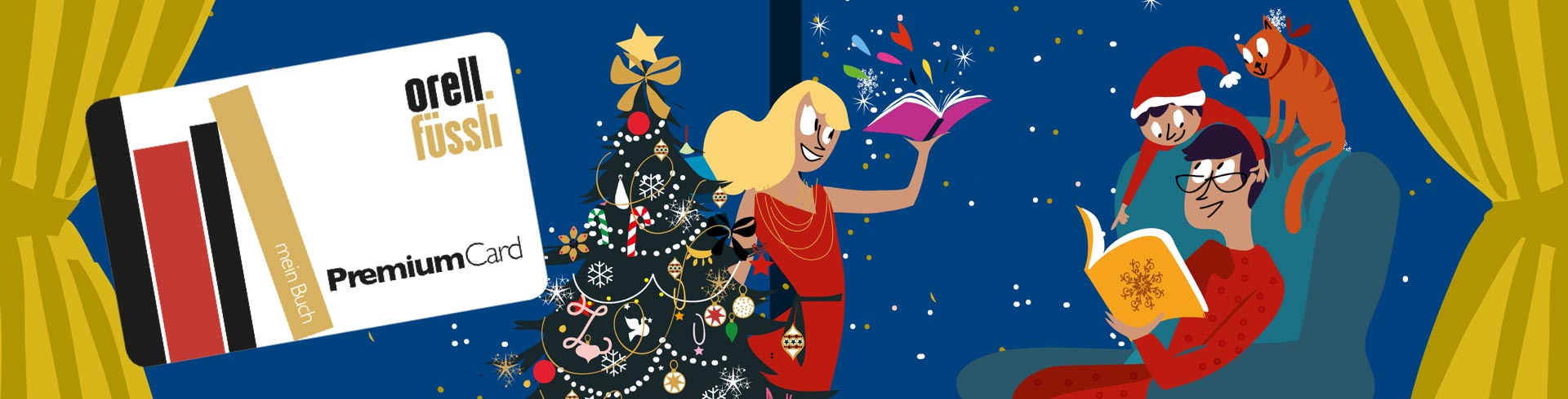 weihnachtliche Illustrationen und Premium Card von Orell Füssli